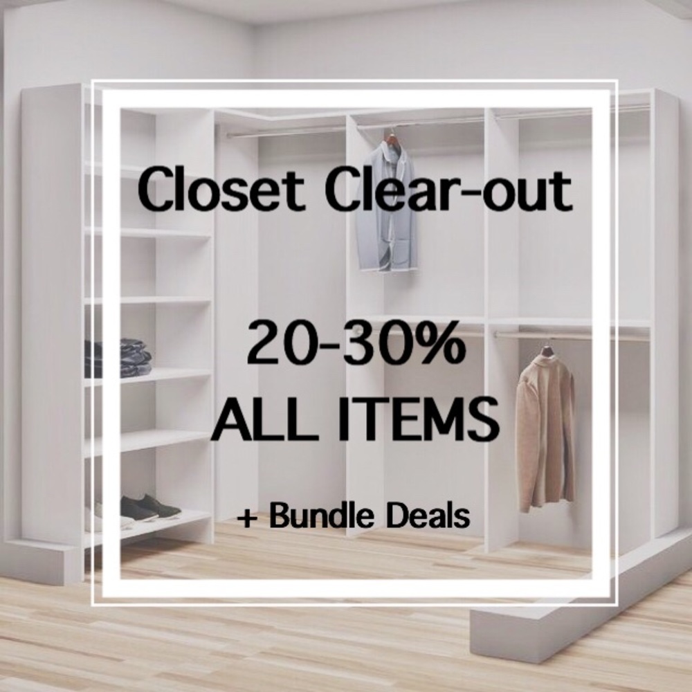 Closet Clear Out SALE!!!